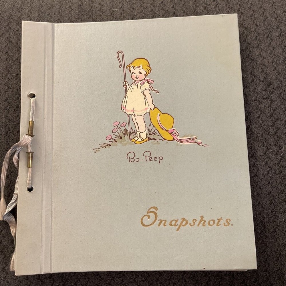 Vintage Bo Peep Snapshot Baby Scrapbook Book B42